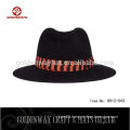 ladies fashion crazy felt hats with stripe band